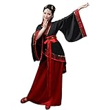 BOZEVON Damen Kleidung Tang Anzug - Altertümlich Chinesischen Stil Traditionellen Kostüm Hanfu Kleider - für Bühnenshow Performances Cosplay, Stil-1/S