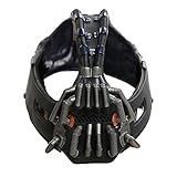 BaronHong Bane Mask Destroyer Gesichtsmasken Dark Knight Rises Filmcharakter Cosplay Prop Kostümzubehör(schwarz,M)