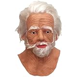 Spassprofi Vollmaske alter Mann Opa Greis Maske Faschingsmaske Karnevalsmaske Tattergreis