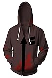 Taeyue Isaac-Foster Cosplay Hoodie Anime Tod Zack Pullover Hoodie Engel Sweatshirt Halloween Karneval Kostüm, L