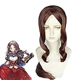 Fate Grand Order Da Vinci Fgo Caster Lily Cosplay Wigs Fate Stay Night Saber Lily Brownish Red Synthetic Hair Wig+ Wig Cap