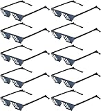 DERAYEE 10PC Schwarze Thug Life Sonnenbrillen,8 Bit Pixel Mosaik Brille Gamer Thuglife Gläser für Männer Frauen Kinder Foto Requisiten Party Favors Glas Requisiten Unisex Sonnenbrille Spielzeug