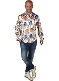 M220254-M bunt Herren Rio Girls Hemd Bluse Salsa Samba Kostüm Brasilien Gr.M=52