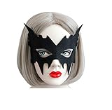 SOUTHSKY Batgirl Kostüm Maske Black Eye Mask Half Face Maske für Halloween Kostüm Cosplay Party
