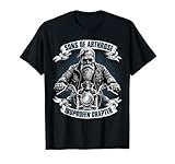 Lustiger Biker Spruch für den alten Mann - Sons of Arthrose - Ibuprofen Chapter Biker Motorradfahrer T-Shirt für ältere Männer, Schwarz, S