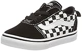 Vans Unisex Baby Ward Slip-on Canvas Sneaker, Schwarz ((Checkers) Black/True White Pvc), 26 EU