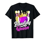 Bowling Queen Bowlingspieler Damen Outfit Bowler Bowling T-Shirt