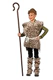 Festartikel Müller Kinderkostüm Schäfer mit Überwurf, Stulpen, Kordel und Kappe in der Größe 116/128, 118.436.22