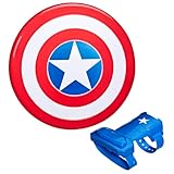 Marvel Avengers Captain America Magnetischer Schild und Halterung, Rollenspielartikel, Superhelden-Spielzeug