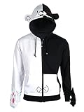 CoolChange Monokuma Zip Hoodie mit Handschuhen | Pullover für Danganronpa Fans | Größe: S
