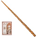 Wizarding World Harry Potter - Authentischer Hermine Granger Zauberstab aus Kunststoff mit Zauberspruch-Karte, ca. 30,5 cm, Spielzeug für Kinder ab 6 Jahren, Fanartikel