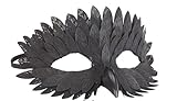 MIMIKRY Maske Rabe Schwarz Vogelmaske Maskenball Halloween Augenmaske Vogel Eule Eulenmaske Commedia dell'arte