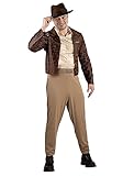 Jazwares Indiana Jones Qualux Kostüm für Erwachsene, Größe XL, Braun