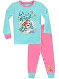 Disney Mädchen Arielle, die Meerjungfrau Schlafanzug Slim Fit Mehrfarbig 98