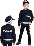 KarnevalsTeufel.de Kinderkostüm Polizeieinsatzweste Spielweste Polizei Polizist Police Carabinieri Gendarmerie Weste (152)