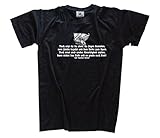 Shirtzshop T-Shirt Noch sitzt Ihr da Oben Ihr feigen Gestalten-Theodor Körner, Schwarz, M
