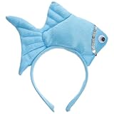 Alipis Tierische Kopfbedeckung Schöne Haarreifen Krabben Stirnband Party-Kopfschmuck Fischhaarreifen Make-up-Stirnband Stirnband Für Frauen -Hut Regenbogen Fisch Kleidung Stoff Fräulein