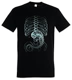 Urban Backwoods Xenomorph Alien Herren T-Shirt Schwarz Größe L