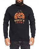 Gokuretro Herren Sweatshirt Goku Dragon Master Son Ball Vegeta Turtle Roshi Db, Farbe:Schwarz;Größe:M