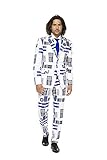 Opposuits STAR WARSTM Men's Suit - Official R2-D2TM Costume Comes With Pants, Jacket and Tie, R2-d2TM, 52