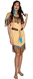 MAYLYNN 16617 - Kostüm Indianerin Indianerkostüm Squaw Damen 3-teilig: Kleid, Gürtel, Stirnband, Größe:S
