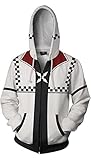 Yanny Damen Kairi Riku Hoodie Zip Jacke Sweatshirt Sweatshirt Kingdom Hearts Hoodie Herren Cosplay Kostüm (DE/NL/SE/PL, Alphanumerisch, XL, Regular, Regular, Style 10)