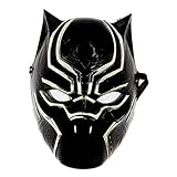 Marvel Rubie's 39218NS Avengers Black Panther Deluxe Kindermaske Kostüm Zubehör Jungen, Einheitsgröße