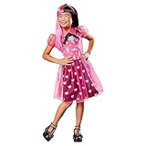 Rubies Draculaura Classic Kostüm für Mädchen, Kleid und Stirnband, offizielles Monster High Kostüm für Karneval, Weihnachten, Geburtstag, Party und Halloween. Halloween