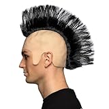 Boland 86406 - Perücke für Erwachsene, Punk Frisur, Irokese aus Kunsthaar, Glatze mit Haaren für Damen und Herren, Faschingskostüme, Kostüm Zubehör