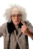 WIG ME UP - 3893-P68A Perücke Halbglatze Herren Karneval Halloween Alter Opa Verrückter Professor Wissenschaftler Einstein Kauz grau