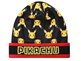 Pokemon Beanie Mütze Wintermütze (DE/NL/SE/PL, Numerisch, 54, schwarz/rot)