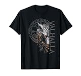 Walhalla Wolf Wölfe Odins Runen Nordischer Kompass Wikinger T-Shirt