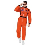 Morph Costume Astronaut Kostüm Herren, Nasa Kostüm Herren, Astronauten Kostüm Erwachsene, Space Kostüm Herren Weltall Faschingskostüm Astronaut, Nasa Overall Nasa Anzug Größe XL