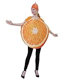 Felcia Erwachsenenkostüm für Halloween, Weihnachten, lustiges Gemüse, Obst, Cosplay, Karneval, Maskerade, Verkleidung mit Hut (Orange B, Einheitsgröße)