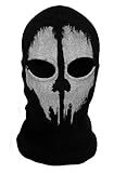 ChAmBer37 Gesichtsmaske, Motiv Call of Duty: Ghosts (Skelett-Kopf), Totenkopf-Motiv, Sturmhaube 09, Schwarz