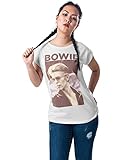Mister Tee Damen Ladies David Bowie Tee S White