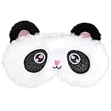 3D Süße Schlafmaske Kinder, Ultraweich Schlafmaske Kinder Mädchen Schlafbrille Kinder für Mädchen Jungen Damen Nickerchen Reisen(Schwarz und weiß, Panda)