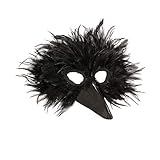 Widmann - Maske Vogel, mit Federn, Papagei, Karneval, Mottoparty