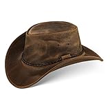 Black Forest Fox Herren Damen Cowboy Hut NEMI in 3 Farben Unisex (Vintage Braun, L)