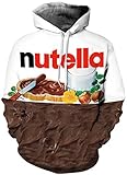 EUDOLAH Herren Slim Fit Kapuzenpullover 3D Druck Hoodie Weihnachten Winter Bunt mit Tasche (XXL-3XL, 1-Braun)
