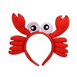 GALPADA Krabbenkopf-reifen Make-up-stirnband Kostüm Tier Kreative Haarbänder Meerestier Kostüm Quallen Kostüm Kostümzubehör Für Langusten Plüschkopfschmuck Dummer Hut Haarschmuck Ohr Damen