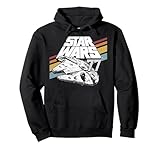 Star Wars Millennium Falcon '77 Retro Stripes Poster Pullover Hoodie