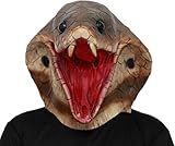 CreepyParty Schlange Maske Kobra Kopf Tier Latex Vollkopf Realistische Masken Für Halloween Karneval Kostüm Party Parade