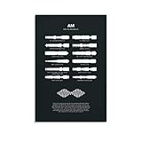 Heiwu AM by Arctic Monkeys Poster, dekoratives Gemälde, Leinwand, Wandkunst, Wohnzimmer, Poster, Schlafzimmer, 30 x 45 cm