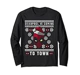 Marvel Deadpool Coming To Town Ugly Christmas Langarmshirt
