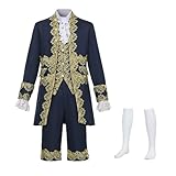 FAD-4U Viktorianischer Herrenmantel Mittelalterlichen Rokoko Court Stil Prinz Kostüme Steampunk Cosplay Outfit Set Gothic Stil Fancy Dress