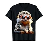 Igel Mit Sonnenbrille Weißbauchigel Tierfreund Liebe Igel T-Shirt