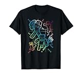 Minecraft Group Shot Rainbow Collage T-Shirt