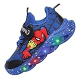 Jasmeko Kinderschuhe Kleinkinder Jungen Schuhe, Kinder Sneaker Sportschuhe Jungen Modische Turnschuhe Xmas (A-Blue,27)