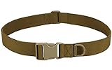 SIVENKE Taktischer Gürtel Verstellbar Security Gürtel Kampfgürtel für Airsoft Outdoor Koppel Molle Sicherheitsgurt mit Klickverschluss Braun